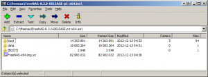 FreeNAS 8 in 7-zip